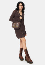 Cadmium Chunky Ribbed Longline Cardigan