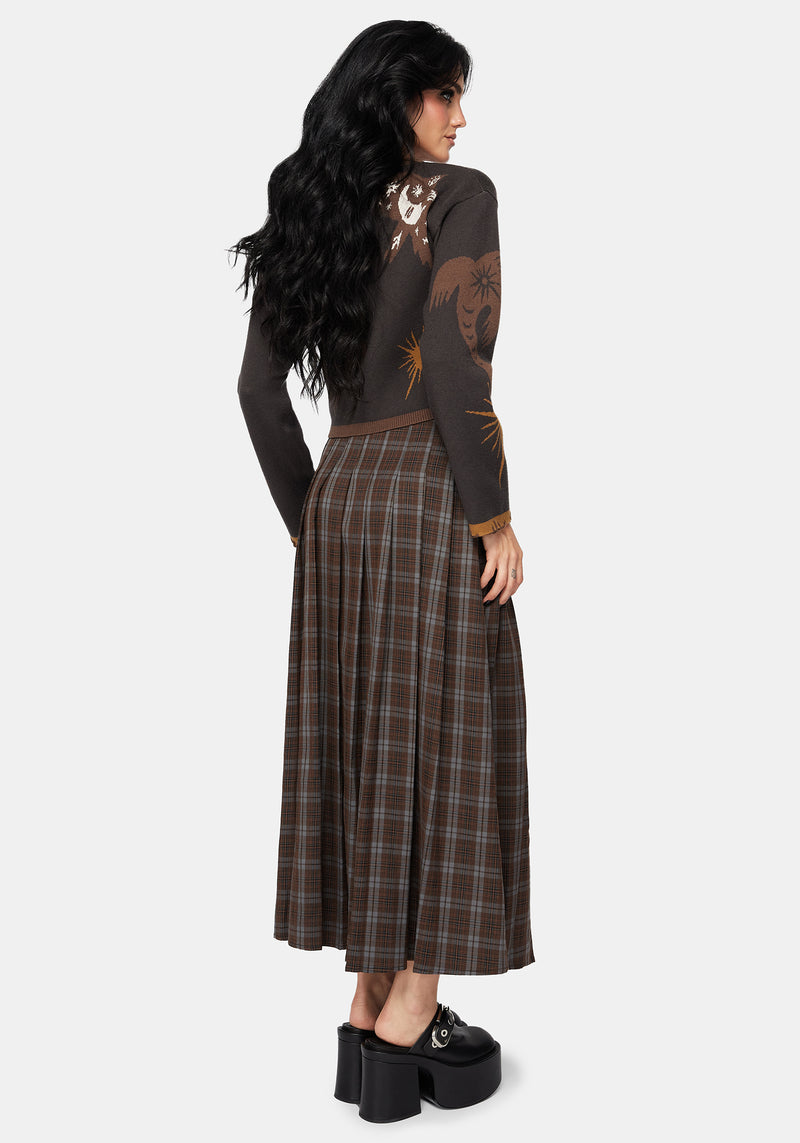 Starfall Moon Jacquard Knit Cardigan