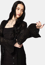 Aenaes Langschnitt Häkeln Maxi Cardigan