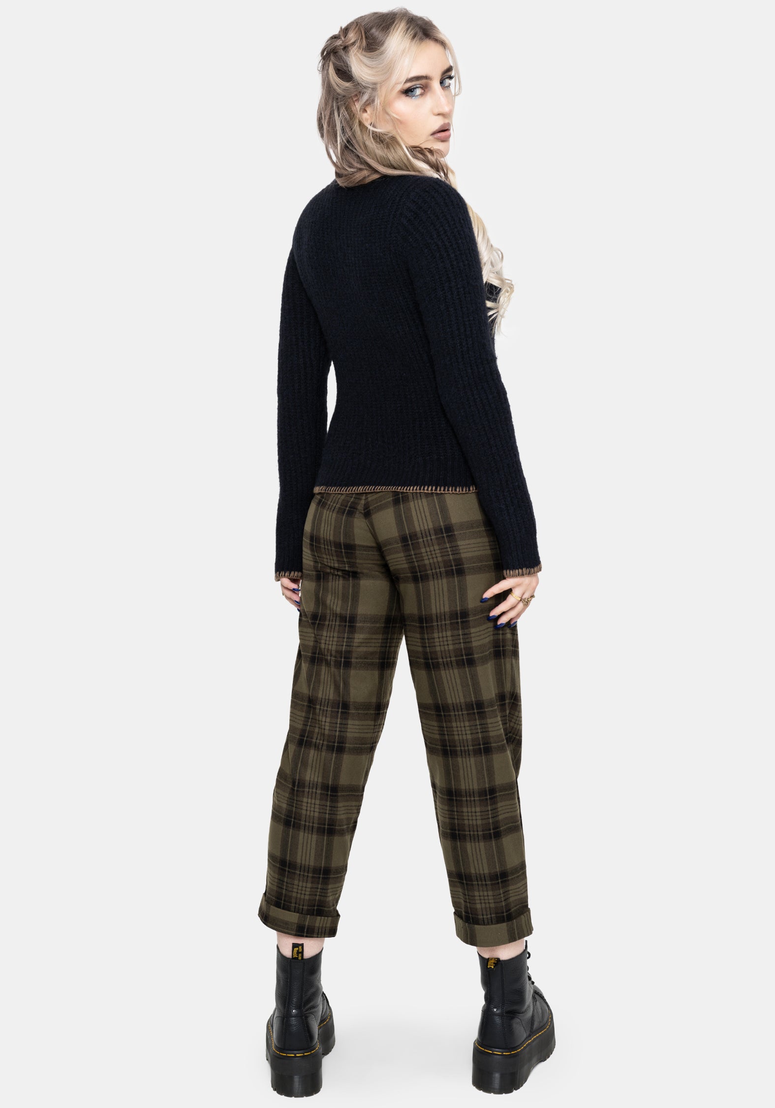 Ame Bestickt Decke Naht Cardigan