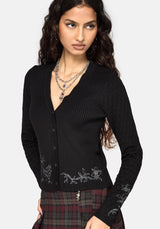 Tantra Skull Embroidered Cardigan