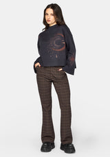 Angela Himmlisch Jacquard Strick Pullover