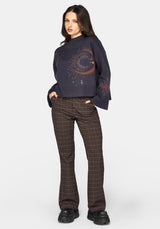 Angela Himmlisch Jacquard Strick Pullover