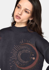 Angela Himmlisch Jacquard Strick Pullover
