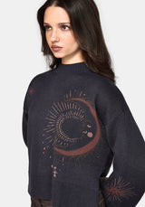 Angela Himmlisch Jacquard Strick Pullover