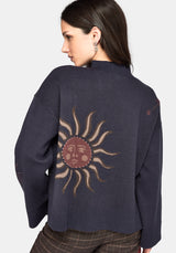 Angela Himmlisch Jacquard Strick Pullover