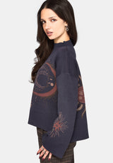 Angela Himmlisch Jacquard Strick Pullover