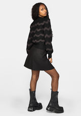 Nave Inverted Streifen Strick Strickjacke