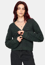 Stormi Wave Streifen Strick Strickjacke