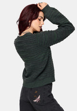 Stormi Wave Streifen Strick Strickjacke