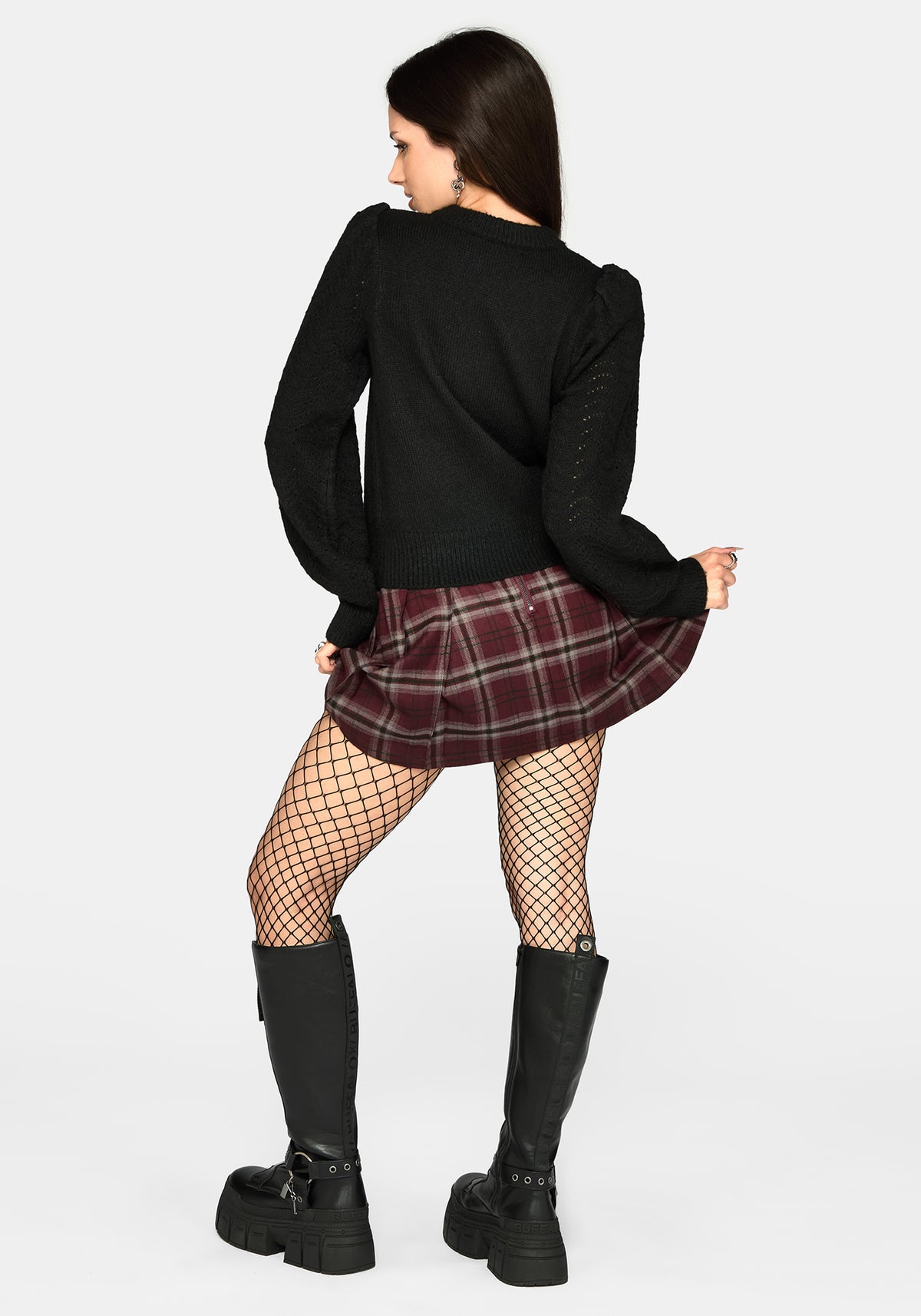 Ember Moth Bestickt Strick Pullover