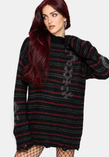 Alani Rune Stripe Jacquard Knit Jumper