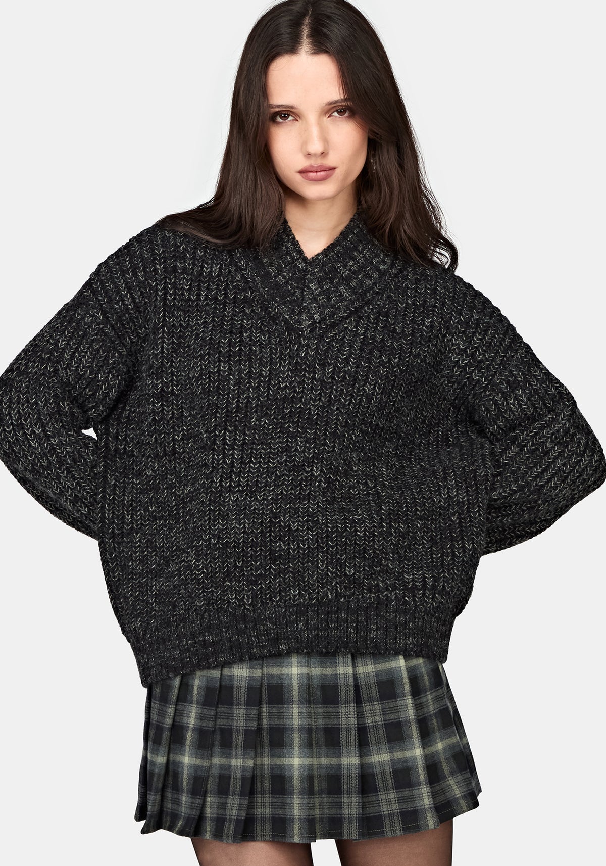 Astra V-Neck Chunky Knit Jumper