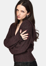 Vallie Mit Kapuze Blouson Strick Strickjacke