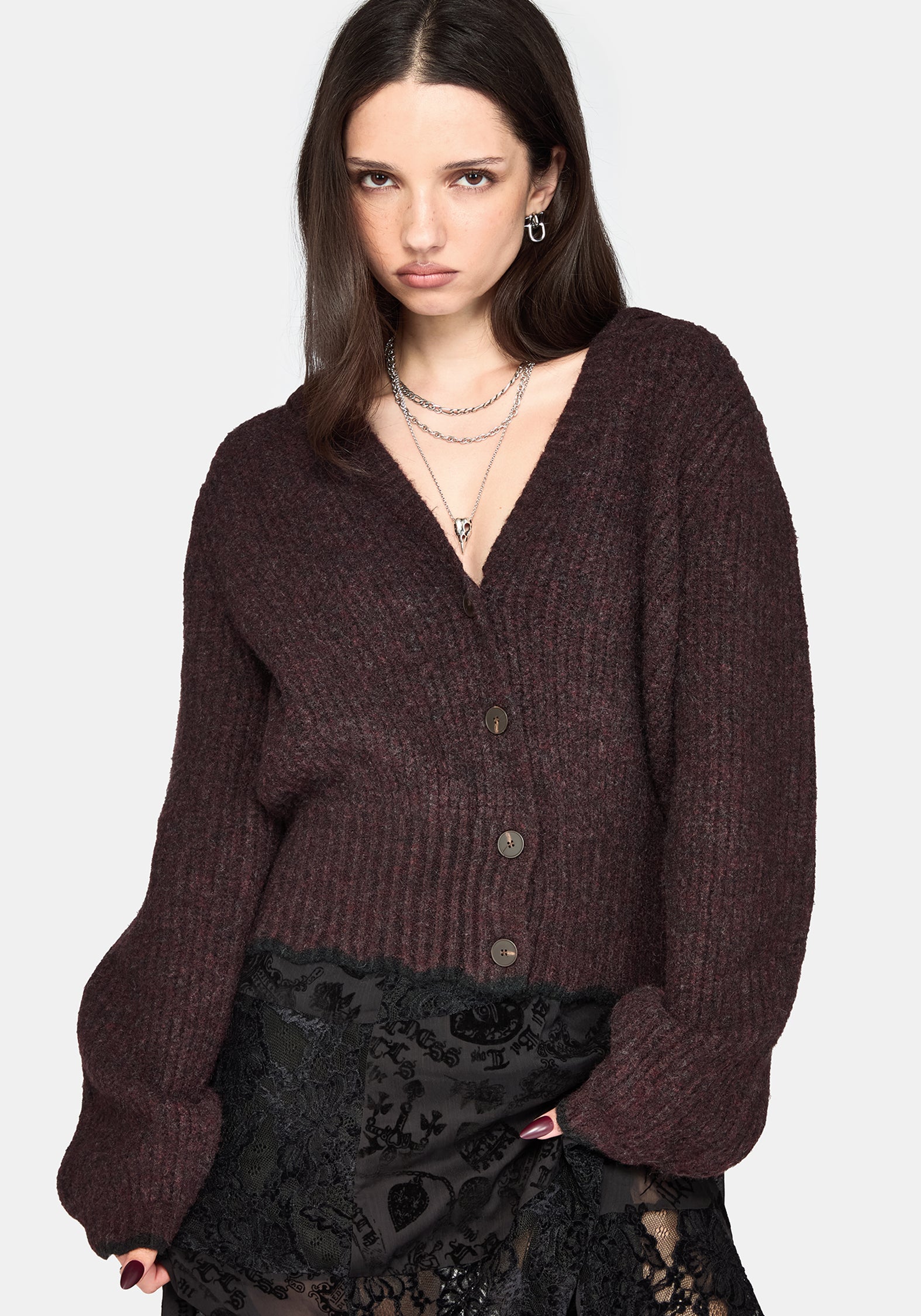 Vallie Mit Kapuze Blouson Strick Strickjacke
