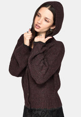 Vallie Mit Kapuze Blouson Strick Strickjacke