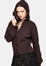 Vallie Mit Kapuze Blouson Strick Strickjacke