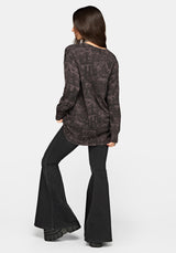 Diabolical V-Ausschnitt Strick Pullover