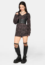 Diabolical V Neck Knit Jumper