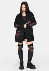 Angela Himmlisch Fluffy Strick Strickjacke