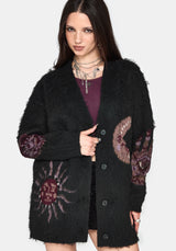 Angela Himmlisch Fluffy Strick Strickjacke