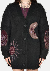 Angela Himmlisch Fluffy Strick Strickjacke