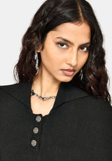 Alois Asymmetrisch Strick Cape