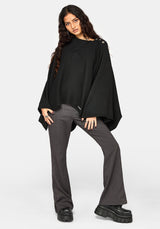 Alois Asymmetrisch Strick Cape