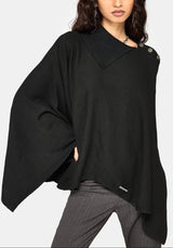 Alois Asymmetrisch Strick Cape