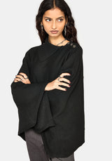 Alois Asymmetrisch Strick Cape