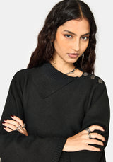 Alois Asymmetrisch Strick Cape