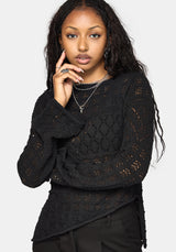 Olesia Asymmetrisch Strick Pullover