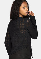 Olesia Asymmetrisch Strick Pullover