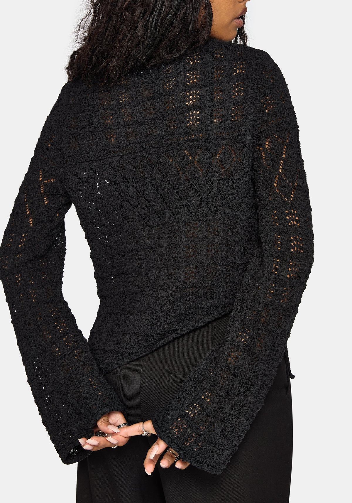 Olesia Asymmetrisch Strick Pullover