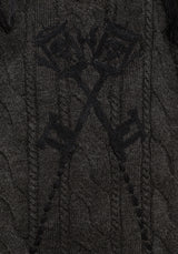 Skorn Skull Key Cable Knit Jumper S