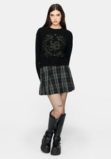 Ophidian Schlange Cross Stitch Strick Pullover