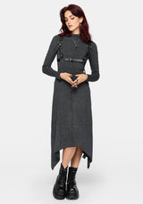 Coralie Exposed Seam Strick Kleid