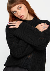 Melrose Lace Cable Knit Jumper
