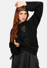 Melrose Lace Cable Knit Jumper