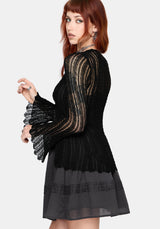 Amadea Pointelle Knit Cardigan