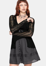 Amadea Pointelle Knit Cardigan
