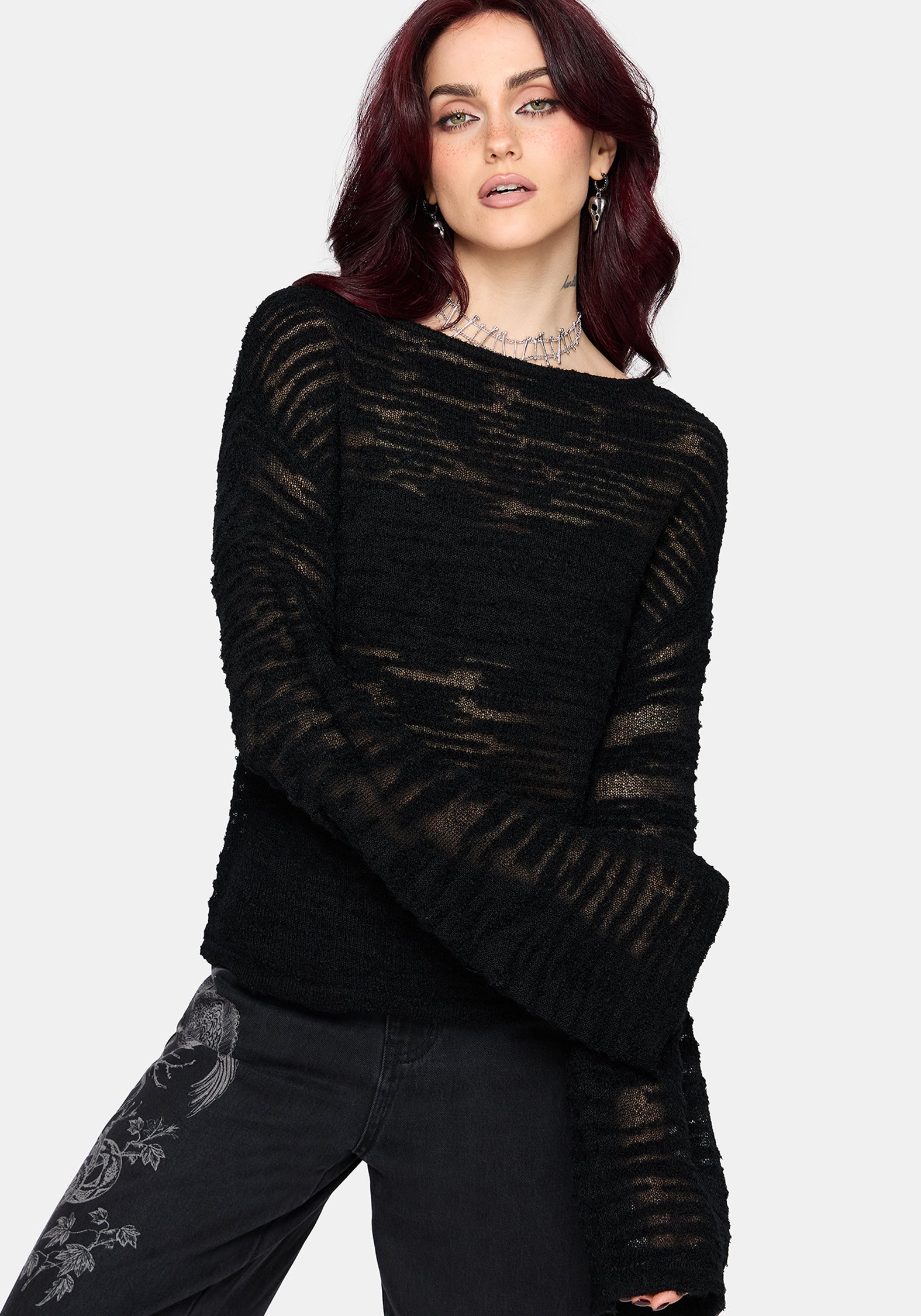 Oswin Slouchy Slub Knit Top