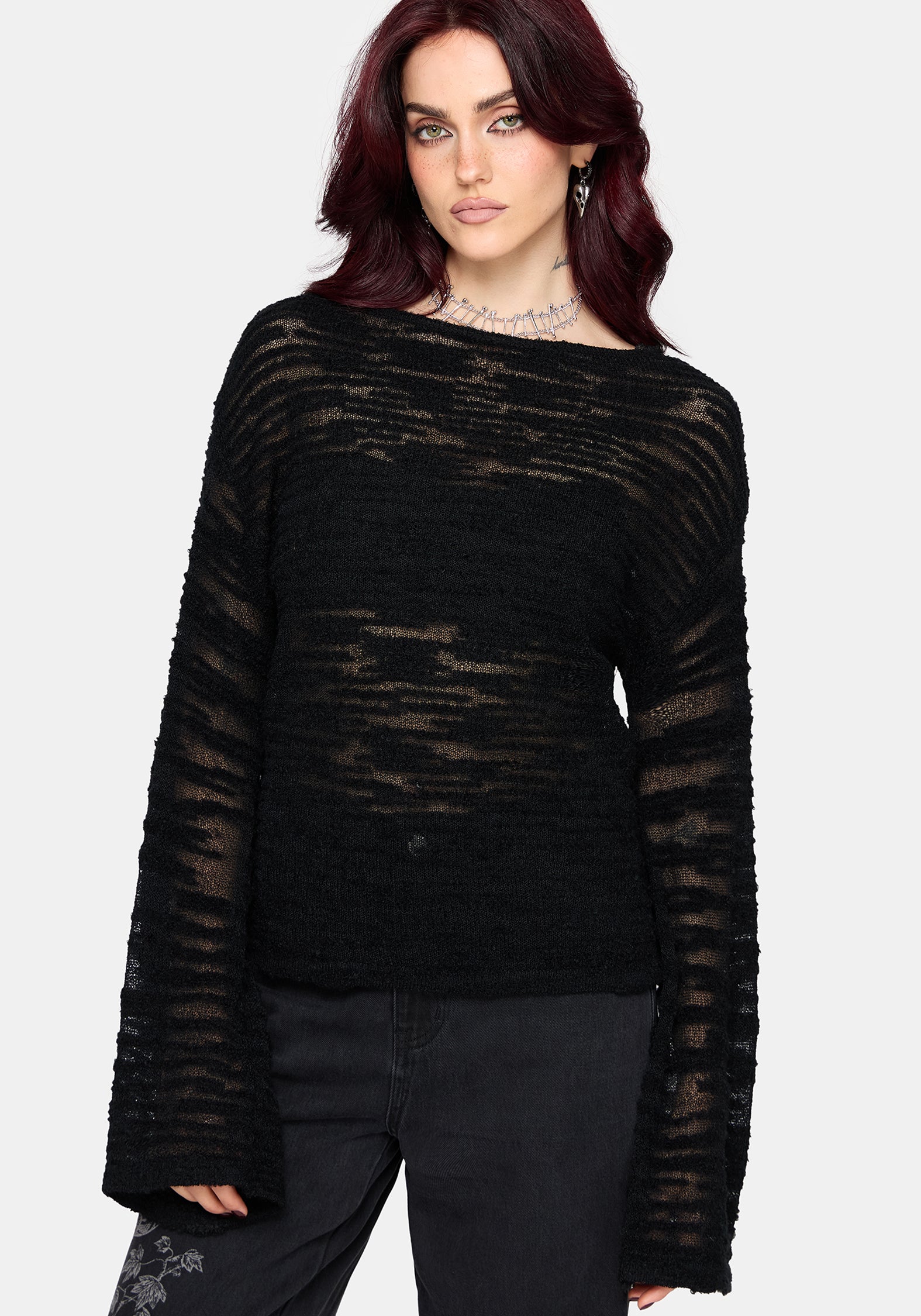 Oswin Slouchy Slub Knit Top