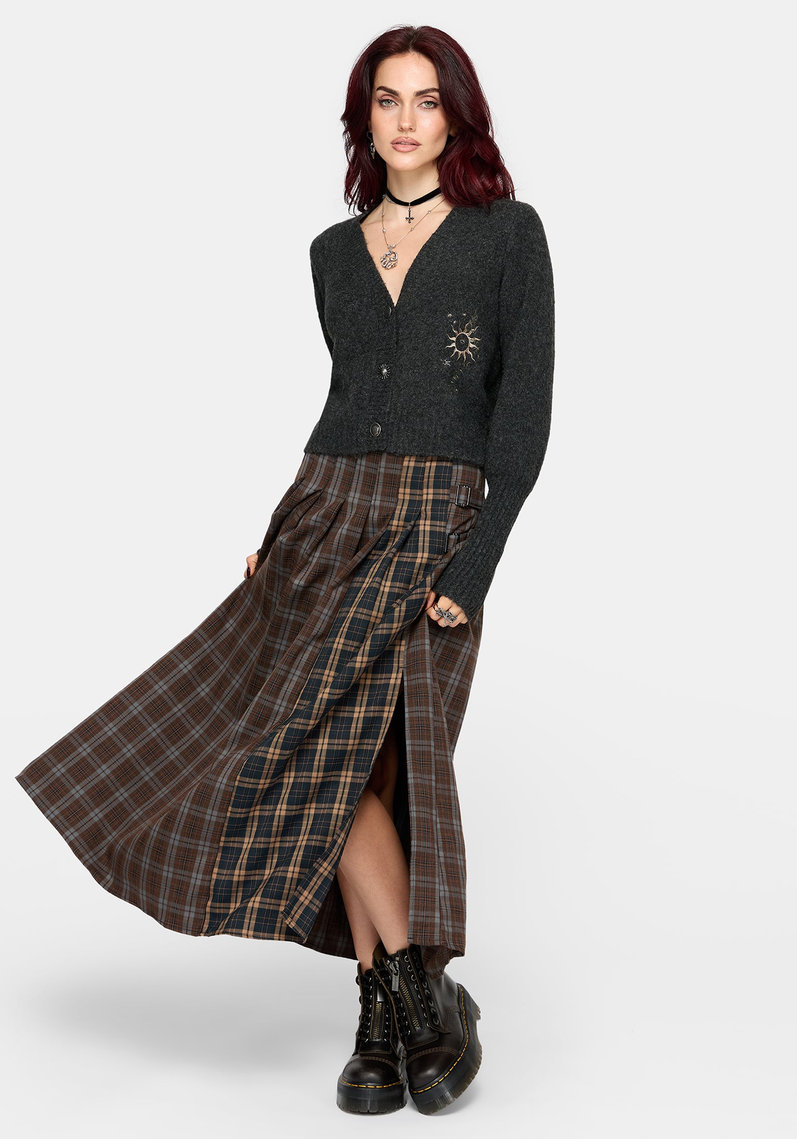 Mogor Himmlisch Bestickt Strick Strickjacke