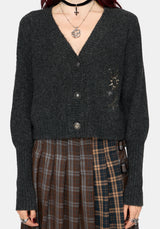 Mogor Himmlisch Bestickt Strick Strickjacke