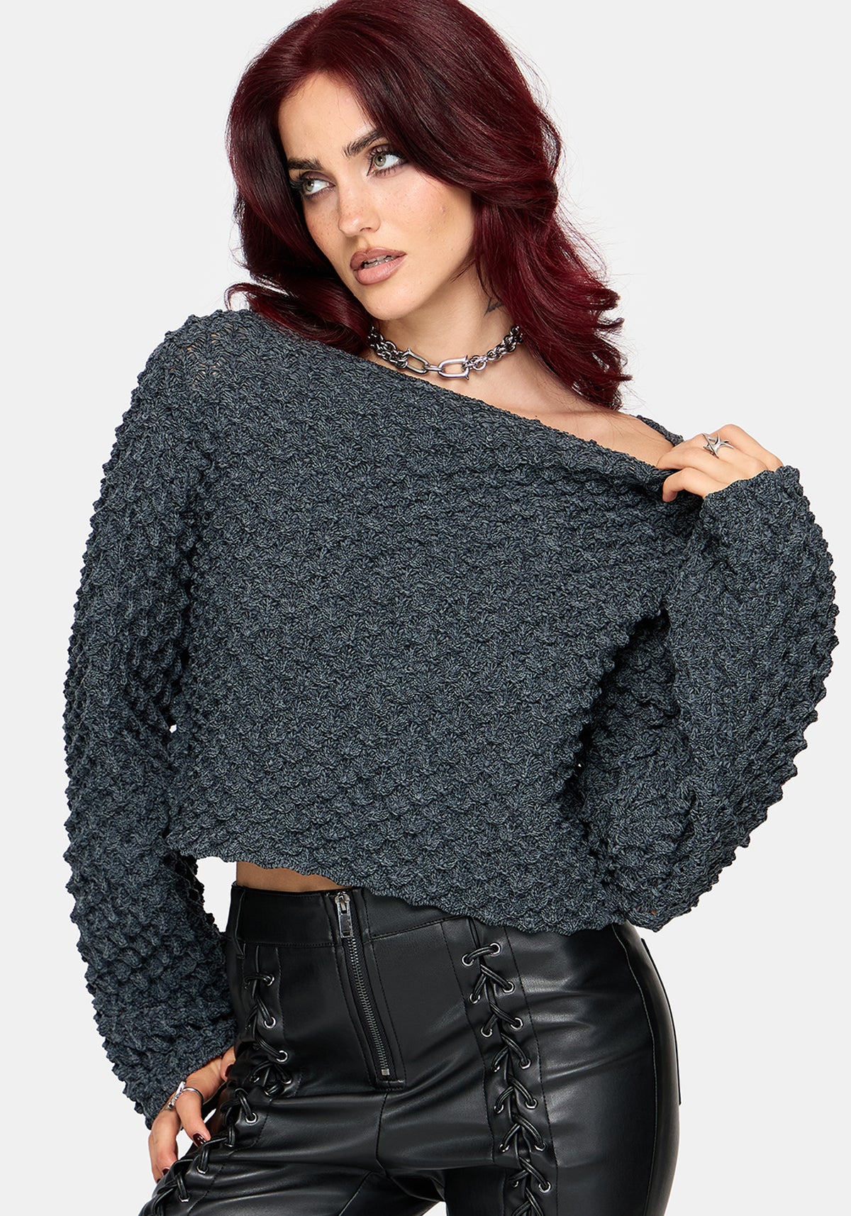 Valene Dragon Scales Knit Jumper