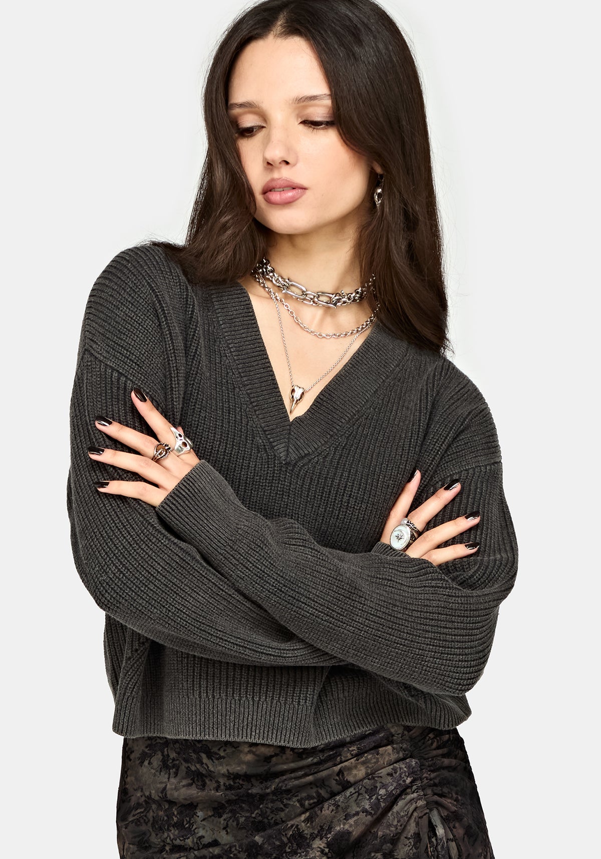 Eira Bleach Wash Strick Pullover