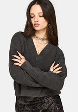Eira Bleach Wash Strick Pullover