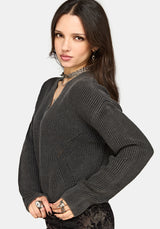 Eira Bleach Wash Strick Pullover