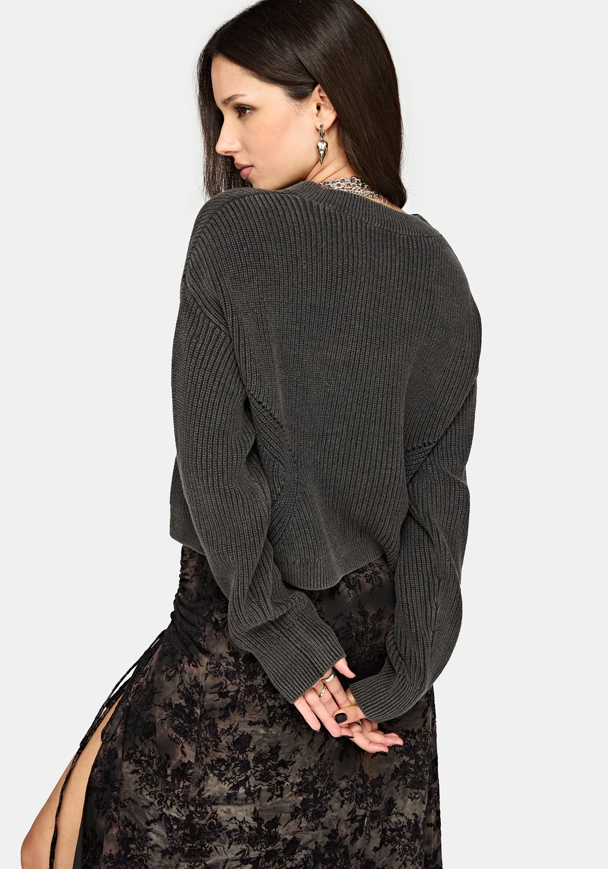 Eira Bleach Wash Strick Pullover